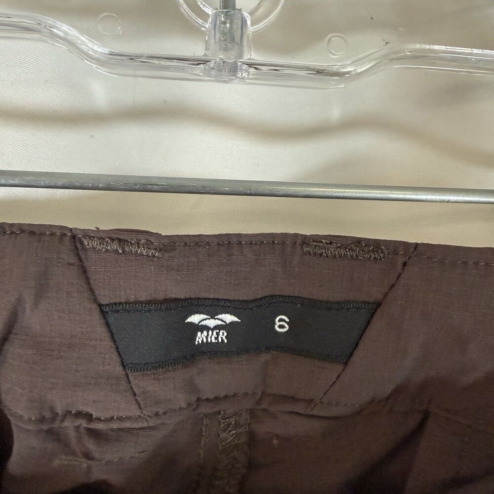 Mier Hiking Pants Women's 6 Purple Nylon Zip Cargo Pockets Button Zip - Picture 6 of 11